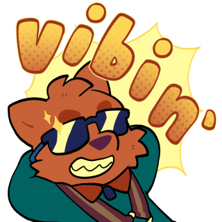 Vibin sticker